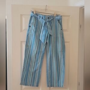 Tommy Hilfiger, Striped Blue and White Pants